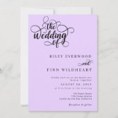 Moderne minimalistische kalligrafiescript kaart (Voorkant)