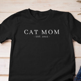 Moderne Minimalistische Kat Moeder Gevestigde Datu Tri-Blend Shirt