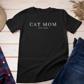 Moderne minimalistische kat moeder vastgestelde da Tri-Blend shirt