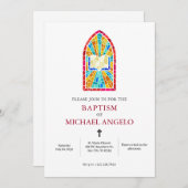 Moderne Minimalistische Kerk Glas mozaïek bijbel Kaart (Voorkant / Achterkant)