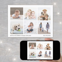 Moderne minimalistische kerst 6 fotocollage