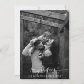 Moderne minimalistische kerst collage foto Feestda Kaart (Voorkant)