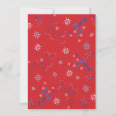 Moderne Minimalistische Kerst Fotokaart met Vreugd Kaart (Achterkant)