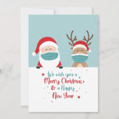 Moderne minimalistische kerst kaart (Voorkant)