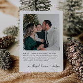 Moderne minimalistische kerst Kaart met foto's