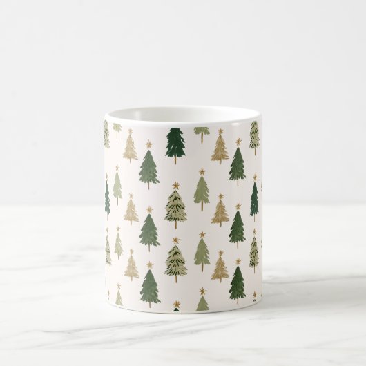 Moderne minimalistische kerst Mok (Center)