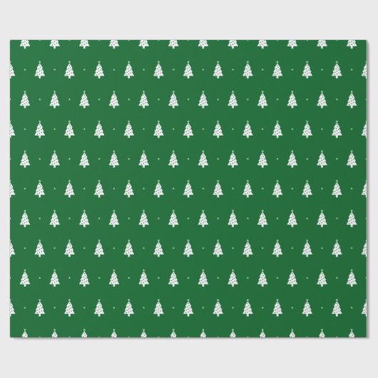 Moderne minimalistische kerstboom cadeaupapier (Vlak)