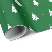Moderne minimalistische kerstboom cadeaupapier (Rol Hoek)