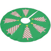 Moderne minimalistische kerstboom in Snoep strepen Rok (Gekanteld)