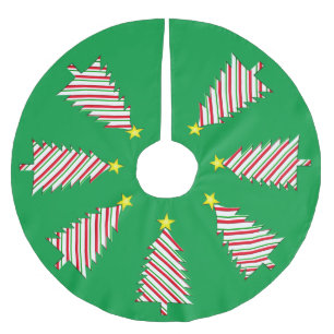 Moderne minimalistische kerstboom in Snoep strepen Rok