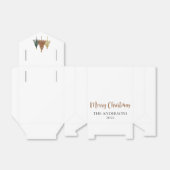 Moderne minimalistische kerstboom met Waterverf Bedankdoosjes (Uitgevouwen)