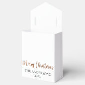 Moderne minimalistische kerstboom met Waterverf Bedankdoosjes (Geopend)