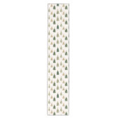 Moderne Minimalistische Kerstboom Patroon Medium Tafelloper (Voorkant)