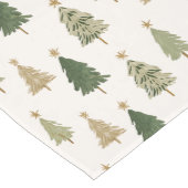 Moderne Minimalistische Kerstboom Patroon Medium Tafelloper (Hoek)
