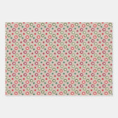 Moderne minimalistische kerstboom, rood groen inpakpapier vel (Voorkant 3)