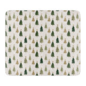 Moderne minimalistische kerstboom snijplank (Voorkant)