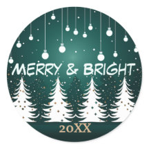 Moderne minimalistische kerstboom Sticker