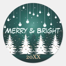 Moderne minimalistische kerstboom Sticker