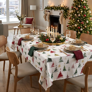 Moderne Minimalistische Kerstboom Tafelkleed