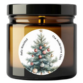 Moderne Minimalistische Kerstboom Vakantietabel La Ronde Sticker