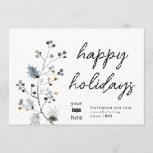 Moderne minimalistische kerstboomkreel, organisch feestdagenkaart (Voorkant)