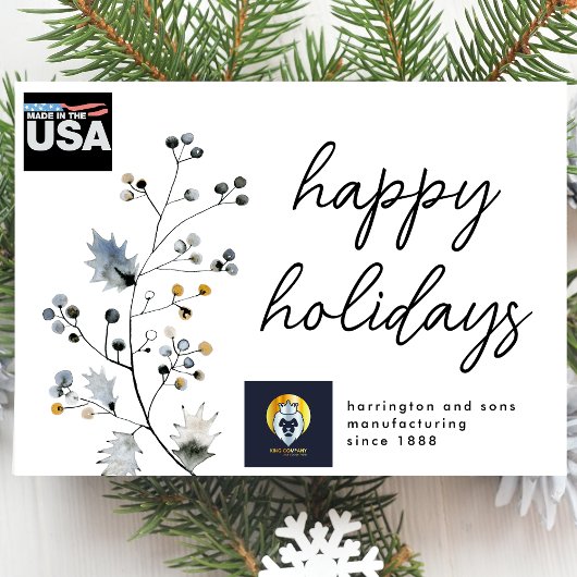 Moderne minimalistische kerstboomkreel, organisch feestdagenkaart