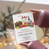 Moderne minimalistische kerstcocktail party kaart