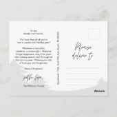 Moderne, minimalistische kerstfamilie Foto Briefkaart (Achterkant)