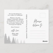 Moderne, minimalistische kerstfamilie Foto Briefkaart (Achterkant)