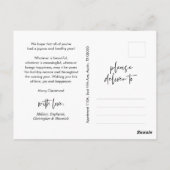 Moderne, minimalistische kerstfamilie Foto Briefkaart (Achterkant)