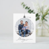 Moderne, minimalistische kerstfamilie Foto Briefkaart (Staand voorkant)