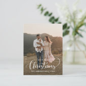 Moderne, minimalistische kerstfamilie Foto Briefkaart (Staand voorkant)