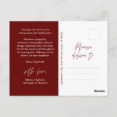 Moderne, minimalistische kerstfamilie Foto Briefkaart (Achterkant)