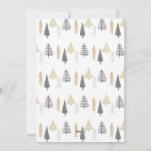 moderne minimalistische kerstfeestdag feestdagenkaart (Achterkant)