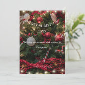 Moderne Minimalistische Kerstkaart (Staand voorkant)