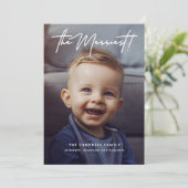 Moderne Minimalistische Kerstkaart (Staand voorkant)