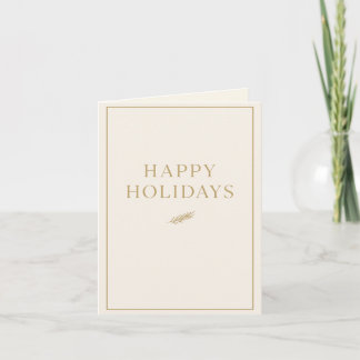 Moderne Minimalistische Kerstkaart – Elegant Neutr Kaart