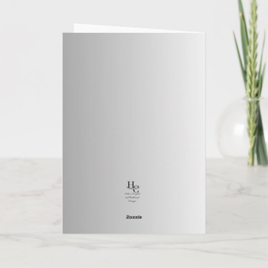 Moderne Minimalistische Kerstkaart Feestdagen Kaart (Achterkant)