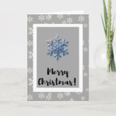 Moderne Minimalistische Kerstkaart Feestdagen Kaart (Voorkant)