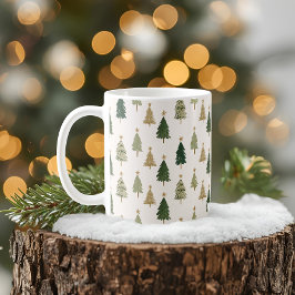 Moderne Minimalistische Kerstmok Koffiemok