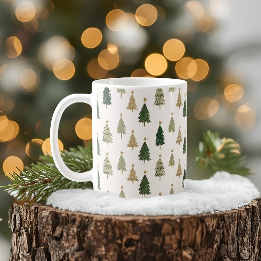 Moderne Minimalistische Kerstmok Koffiemok