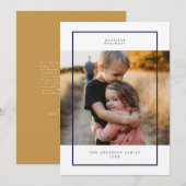 Moderne Minimalistische Kerstvakantie Fotokaart Kaart (Voorkant / Achterkant)