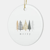 moderne , minimalistische kerstversiering keramisch ornament (Links)
