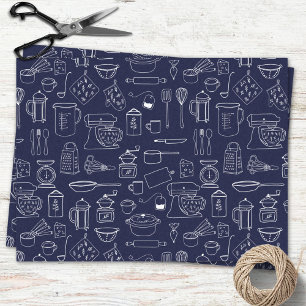 Moderne minimalistische keuken kookgerei tissuepapier