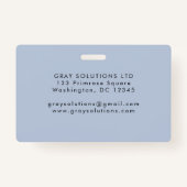 Moderne minimalistische klantenservice voor werkne badge (Achterkant)