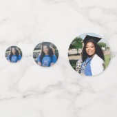 Moderne minimalistische klasse van 2024 Afstuderen Confetti (Achterkanten)