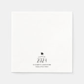 Moderne minimalistische klasse van 2024 Graduation Servet (Voorkant)