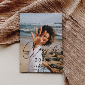 Moderne minimalistische Klasse van 2025 afstuderen Aankondiging