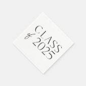 Moderne minimalistische klasse van 2025 servetten (Hoek)