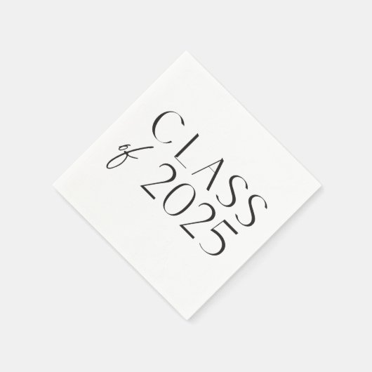 Moderne minimalistische klasse van 2025 servetten (Hoek)